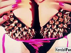 Kendall Karson teases in stock fetish vibe