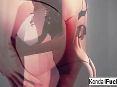 kendall karson's teasing stocking fetish play