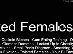 Bound Submissive Faces Harsh Femdom Punishment