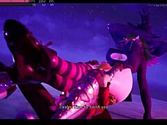 Femdom and big tits gameplay