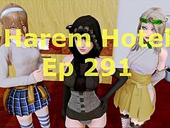 harem hotel 291 turns into wild bedroom fun