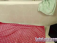 Oiled webcam girl enjoys vibrator play