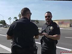 wild gay crew with cops
