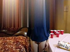 German woman shines in hot POV