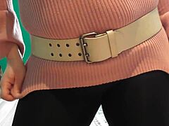 Step sister-in-law’s tempting rear view