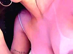 Solo pussy play with intense licking action