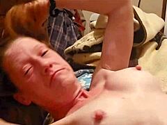 Redhead's raw face action clip