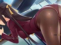 cosplayer's black stockings ignite erotic vibes