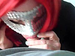 Redhead wife gives great BJ