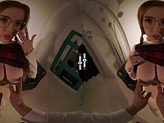 Rip panties off in dark room VR