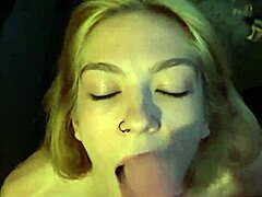 Blonde Slut Gets Cumshot From My Bf