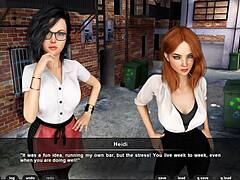 sexy waitresses play with no crowd