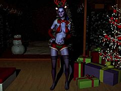 3D porn film with sultry widow