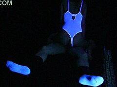 Carrie’s Raw Blacklight Blonde Fuck
