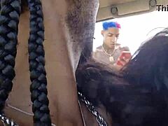 Gay men pleasure friend's pussy