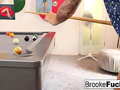 Hot milf Brooke plays Vans balls