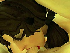 True hentai blowjob with facial finish