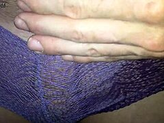 Wife's arousal in wet panties