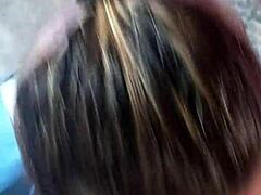 Blonde's Hot Threesome Facial Finish