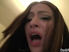Hot Brunette's Steamy Oral Delight