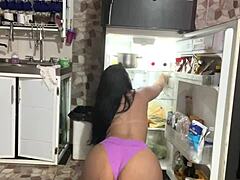 Latina teased by boss on cam