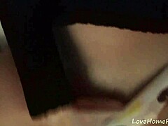 Big-boobed amateur's sensual dance.