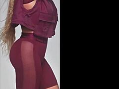Beyonce tribute with a naughty jerking session
