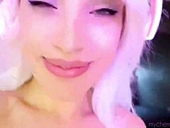 Sloppy blowjob from blonde amateur