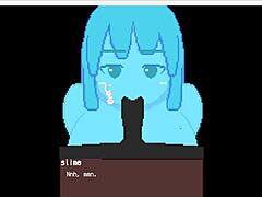 Femdom slime training in 3D
