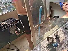 interracial balcony antics heat up