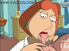 Lois Sucks Dick In Cartoon Scene