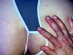 The wife bent over for doggystyle while her old cuckold husband watched closely