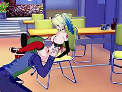 Harley Quinn Hentai Wild Blowjob Action