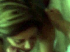 Deepthroat drenched with hot Latina