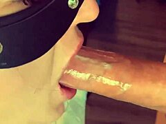 That cock gets deepthroat blowjob leading to oral cumshot.