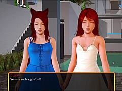Redhead With Small Tits In Family Game