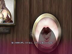 Gloryhole fun with stepsister in anime