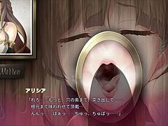 Gloryhole fun with stepsister in anime