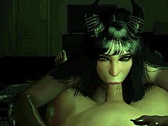 3D porn with seductive succubus