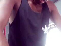 Sweaty gym session with amateurs