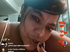 Brazilian Beauty's Webcam Tease
