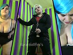 Kyra Hellfire's fiery femdom compilation
