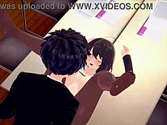 Hot anime girls in action