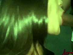 Brunette begs for intense facial heat