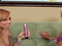 Lesbian BFFs Test Naughty Toys