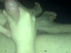 Gay Feet Play Ends in Sticky Cumshot