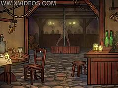 Redhead in explicit cartoon porn