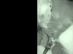 brazilian babe’s teasing cumshot in bathtub