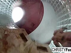 Christy’s Steamy Shower Scene