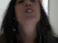 Spitting techniques demonstrated in close-up